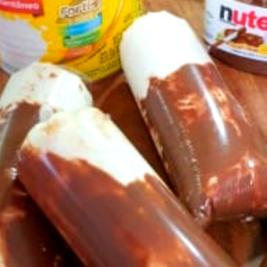 ➤Receita Geladinho Gourmet de Ninho com Nutella